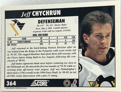 AUTOGRAPHED 1992-93 SCORE HOCKEY CARDS YOU SELECT - Picture 211 of 257