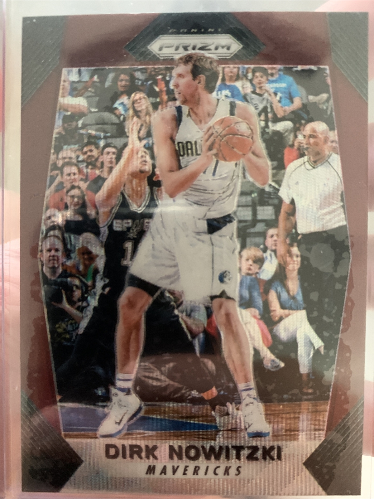 2017-18 Panini Prizm Basketball Red White Blue #91 Dirk Nowitzki