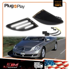 For 2006-2010 Mercedes W251 R-Class Smoked White LED Front Side Marker Lights 2X