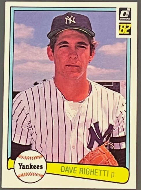 1982 Donruss Dave Righetti NY Yankees Rookie #73 NM-MINT