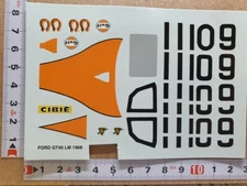 FORD GT40 MKI 1/24 DECALS - #9 - WINNER 24H DU MANS 1968 - COLORADO DCC1249