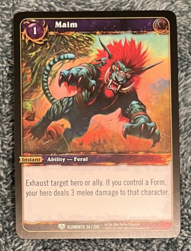 2010 World of Warcraft TCG: War of the Elements Maim #34/220 Unplayed - Picture 1 of 1