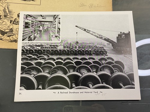 Eisenbahn Transport Lehrer Set Umschlag mit 56 Schwarz-Weiß Fotos - Bild 7 von 9
