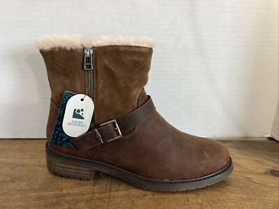 Emu Australia Roadside Biker Boots Waterproof Genuine Leather Women s Size 10