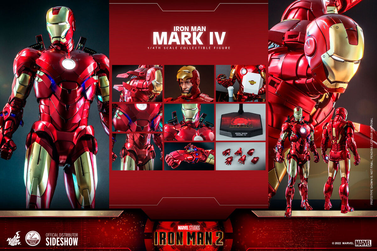 Hot Toys Marvel Iron Man 2 Iron Man Mark IV 1/4 Quarter Hot Toys Marvel Iron Man 2 Iron Man Mark IV 1/4 Quarter