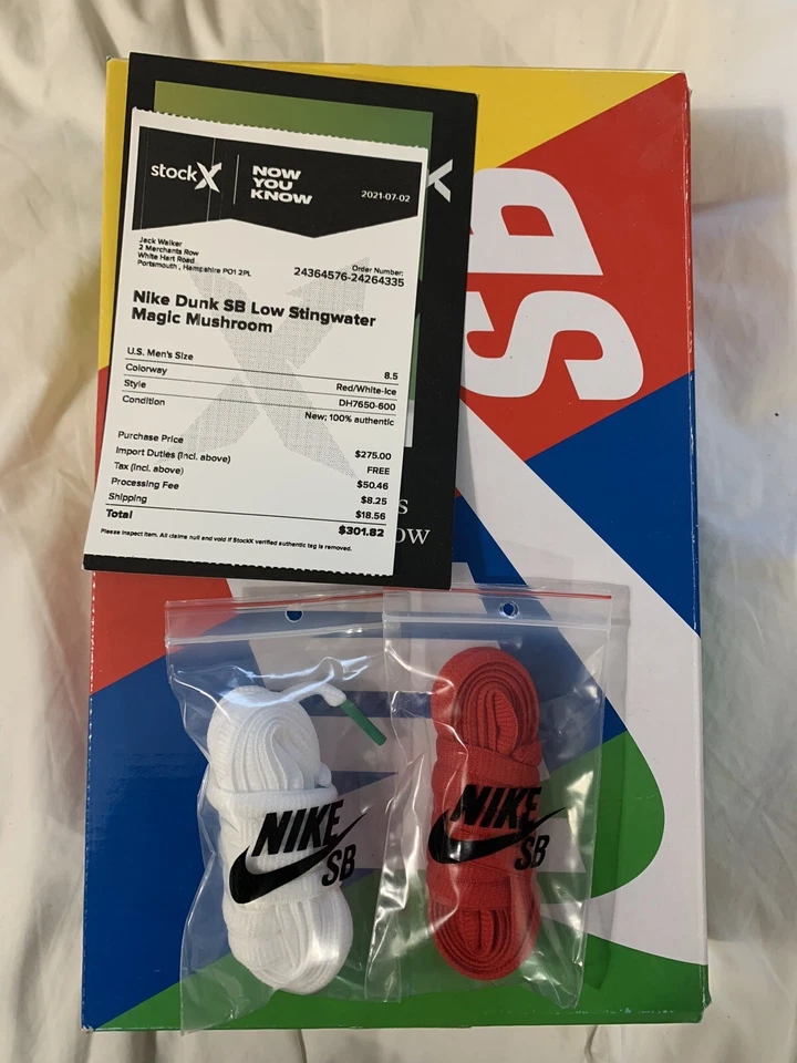 Size UK 7.5 - Nike SB Dunk Low Stingwater Magic Mushroom, photo 2 of 3