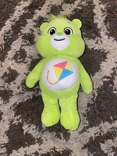 Care Bear Do Your Best Bear Plush 2021 Lime Green Kite Belly Basic Fun 