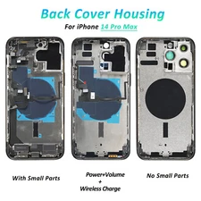 New For iPhone 14 Pro Max Back Cover Housing Rear Battery Door Frame Replacement