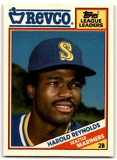 1988 TOPPS REVCO LEAGUE LEADERS HAROLD REYNOLDS SEATTLE MARINERS #19