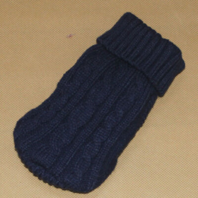 Puppy Pet Dog Cat Warm Knit Vest Clothes T Shirt Sweater Winter Apparel Costume 