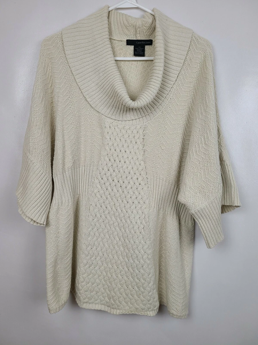 Cream cowl shop neck sweater