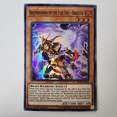 Brotherhood of the Fire Fist - Rooster - FIGA-EN025 - Super Rare - NM - 1st ed
