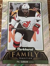 P.K. Subban Family Tradition 2021-22 Parkhurst Upper Deck Hockey NHL Card FT-8