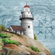 Ceramic Backsplash Tile Mural Nautical Kitchen/Bathroom/Shower - Lighthouse V