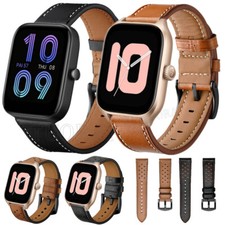 Leather Strap For Huami Amazfit GTR 4 3 GTS 4 4 Mini GTS 3/2/2e Bip S Watch Band