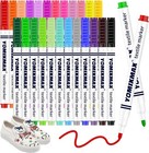 Stoffmalstifte Textilstifte Waschmaschinenfest 24 Textilmarker für T-Shirts usw.