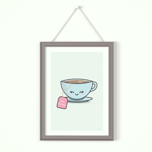 A4 Print im Kawaii Style, Cutea - Bild 2 von 2