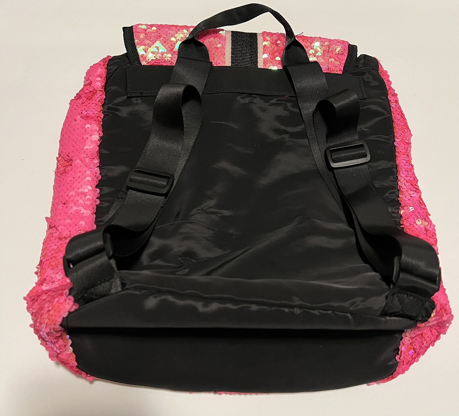 Kids Justice Pink/Green Mermaid Scale Sequin Flip Backpack Rucksack