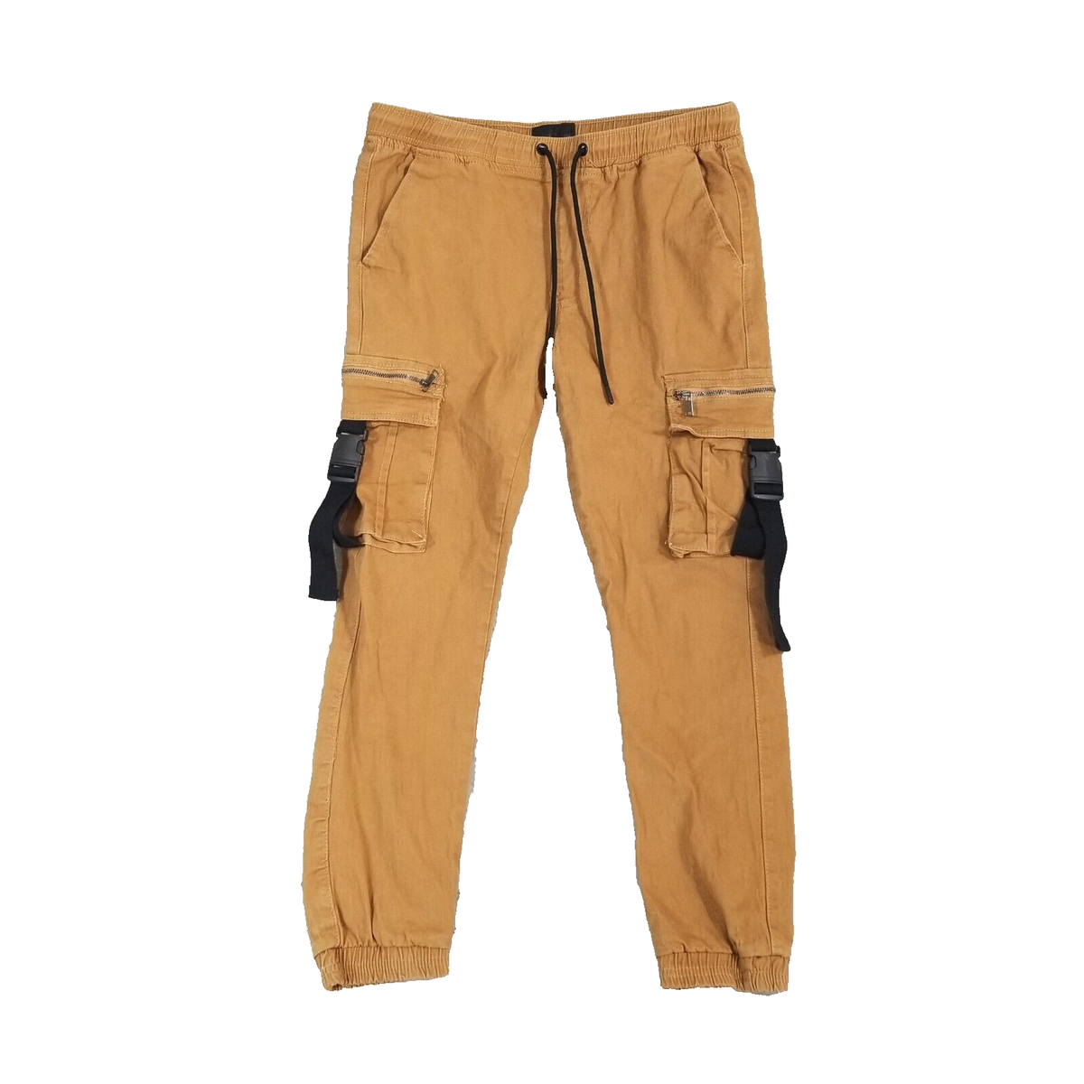 Steve's jeans cargo jogger pants men's medium brown stretch