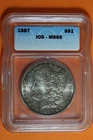 1887 Toned ICG MS65 Silver Morgan Dollar $1 #B38692