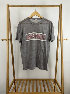 VTG 80s Dickinson College Super Paper Thin Burnout Worn WIP Champion  T-Shirt XL