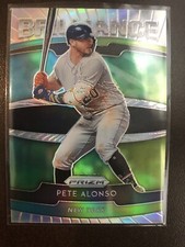 PETE ALONSO 2020 Panini Prizm Brilliance Insert Green Prizm METS🔥🔥📈