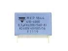 1x 0.1μF 400V~ AC MKP 1844 VISHAY (100nF,uF,capacitor,0.1μFX,300V~)X429