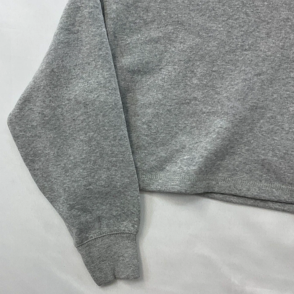 Moletom Vintage Havana Manga Longa Feminino Tamanho P 7-8 Junior Cinza - Imagem 3 de 4