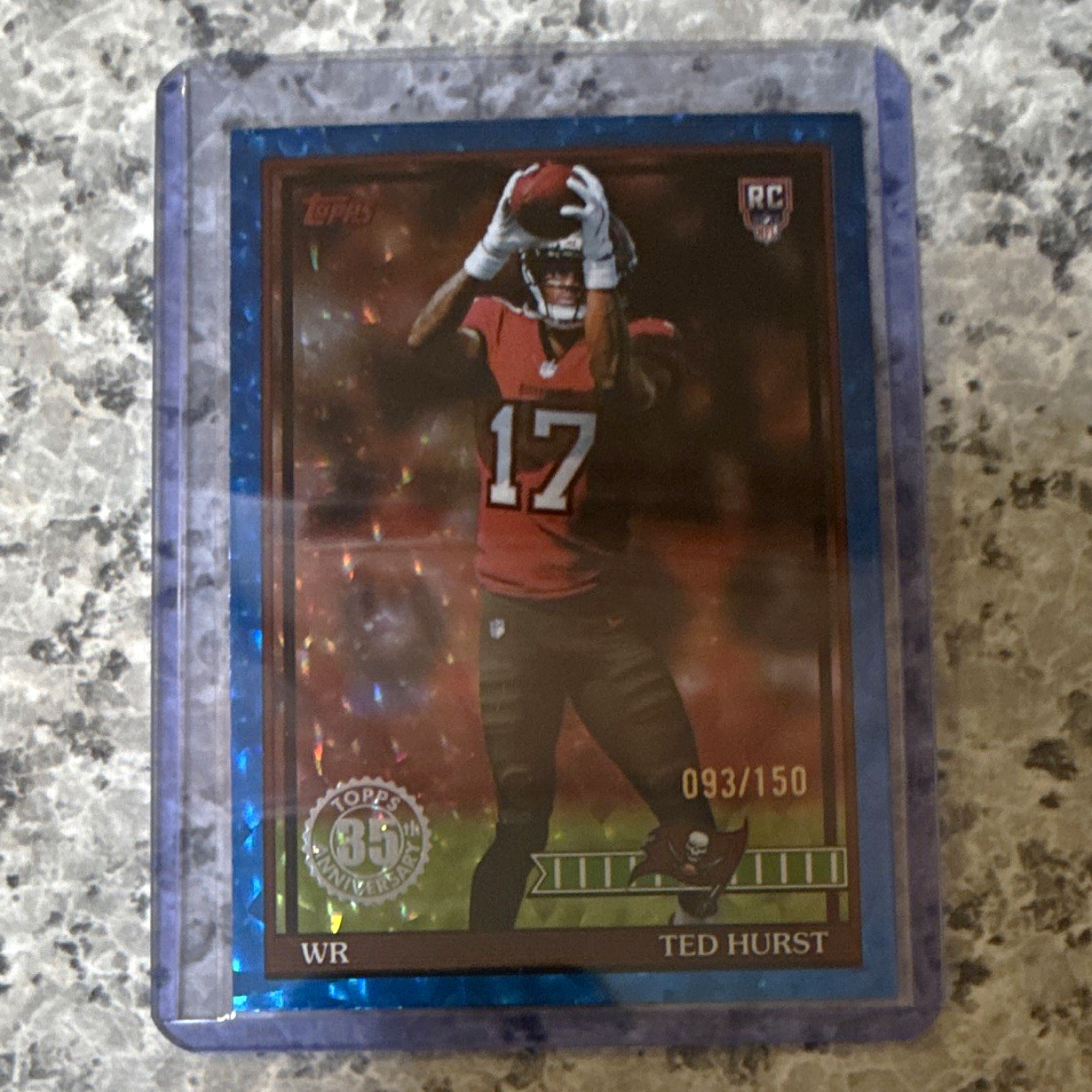Topps 2018 35th Anniversary Ted Hurst RC Rookie Buccaneers #91TR-35 093/150