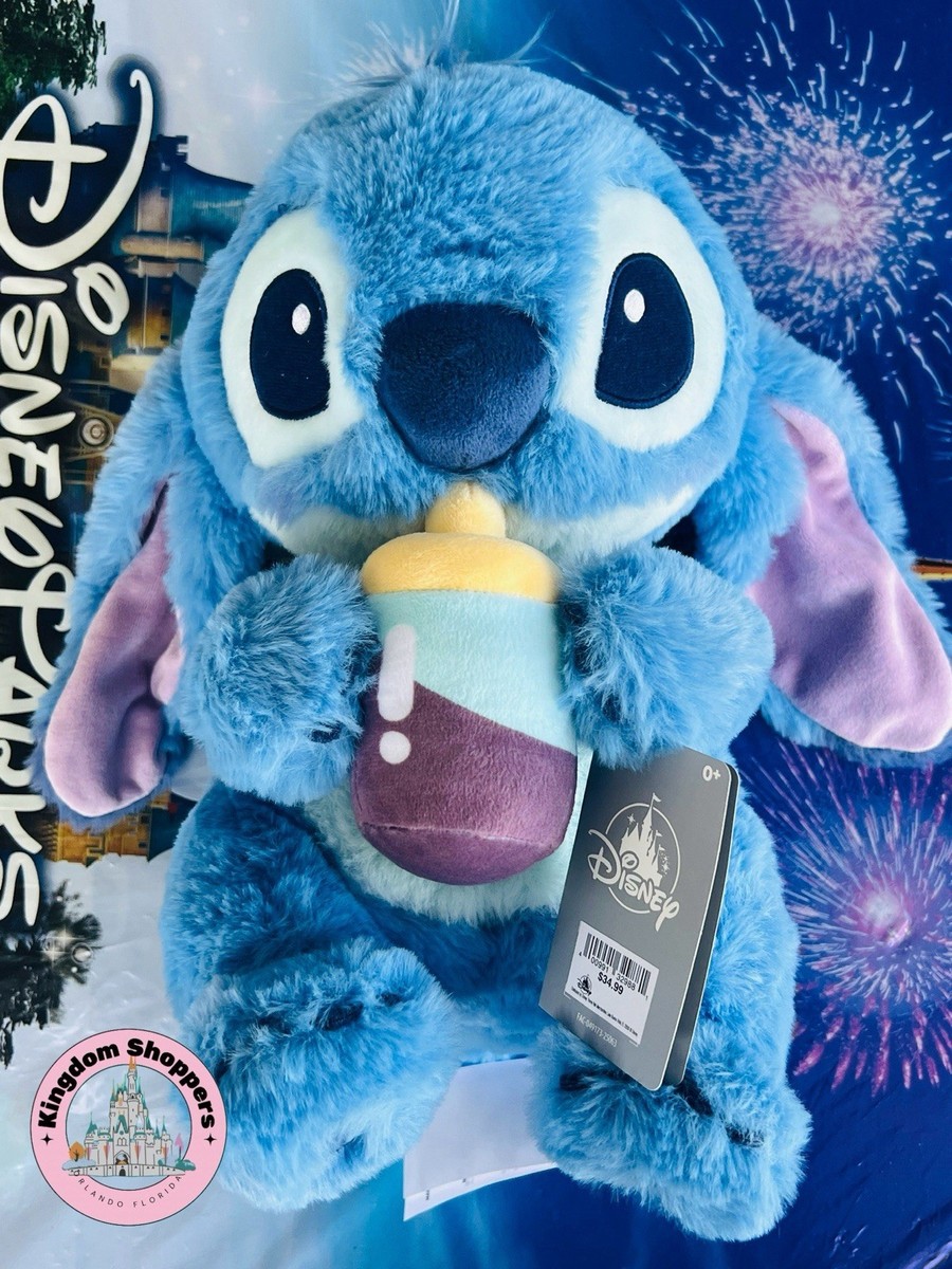 2025 Disney Parks Baby Stitch Milk Bottle Sipper Plush 13
