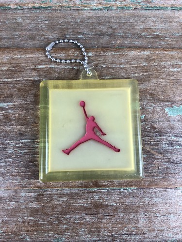 Nike Air Jordan Jumpman Zapato Etiqueta Colgante Llavero con Cadena Rojo Off White