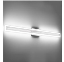 SOLFART Bathroom Vanity Light Fixtures 48 Inch Led Brushed Nickel Bathroom Light