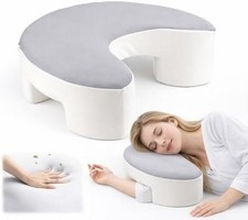 Side Sleeper Pillow with Arm Hole, Upgraded Shoulder Relief System for Neck Pain