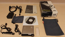 Working Sony MZ-RH1 Hi-MD MiniDisc Recorder with New Screen, IOB Accessories