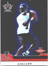 2001 PACIFIC VANGUARD MICHAEL VICK #104 ROOKIE RC BLUE /299 FALCONS