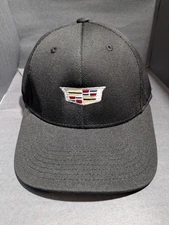 Cadillac Hat Cap Fitted Mens S/M Embroidered Crest Automotive Port Authority