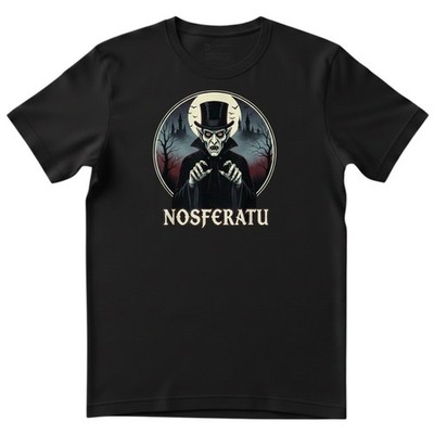 Herren T-Shirt Nosferatu Vampir Dracula Horror Retro Gothic Halloween Film