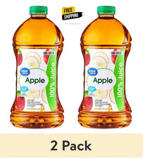 2 pack Great Value 100 Apple Juice, 96 fl oz