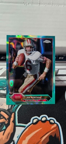 2023 Topps Composite Joe Montana Chrome Aqua Lava Refractor #16 /175