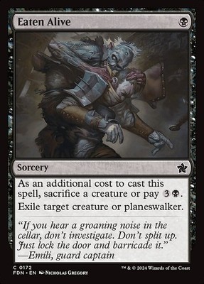 [MTG] Eaten Alive (Foil) (0172) (FDN) LP-HP