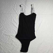 calvin klein women's bodysuit modern cotton cross back medium