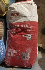 Heck K + A Grau Scrim Adhesive 25kg (plus 3 tubs universal primer part used)