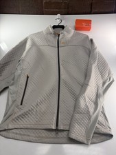 Nike Mens Size L Sphere Thermal Jacket Gray Waffle Full Zip