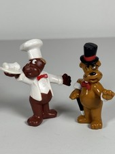 Vintage 1986 Tonka Pound Puppies PVC Figures Lot of 2 - Chef Magician