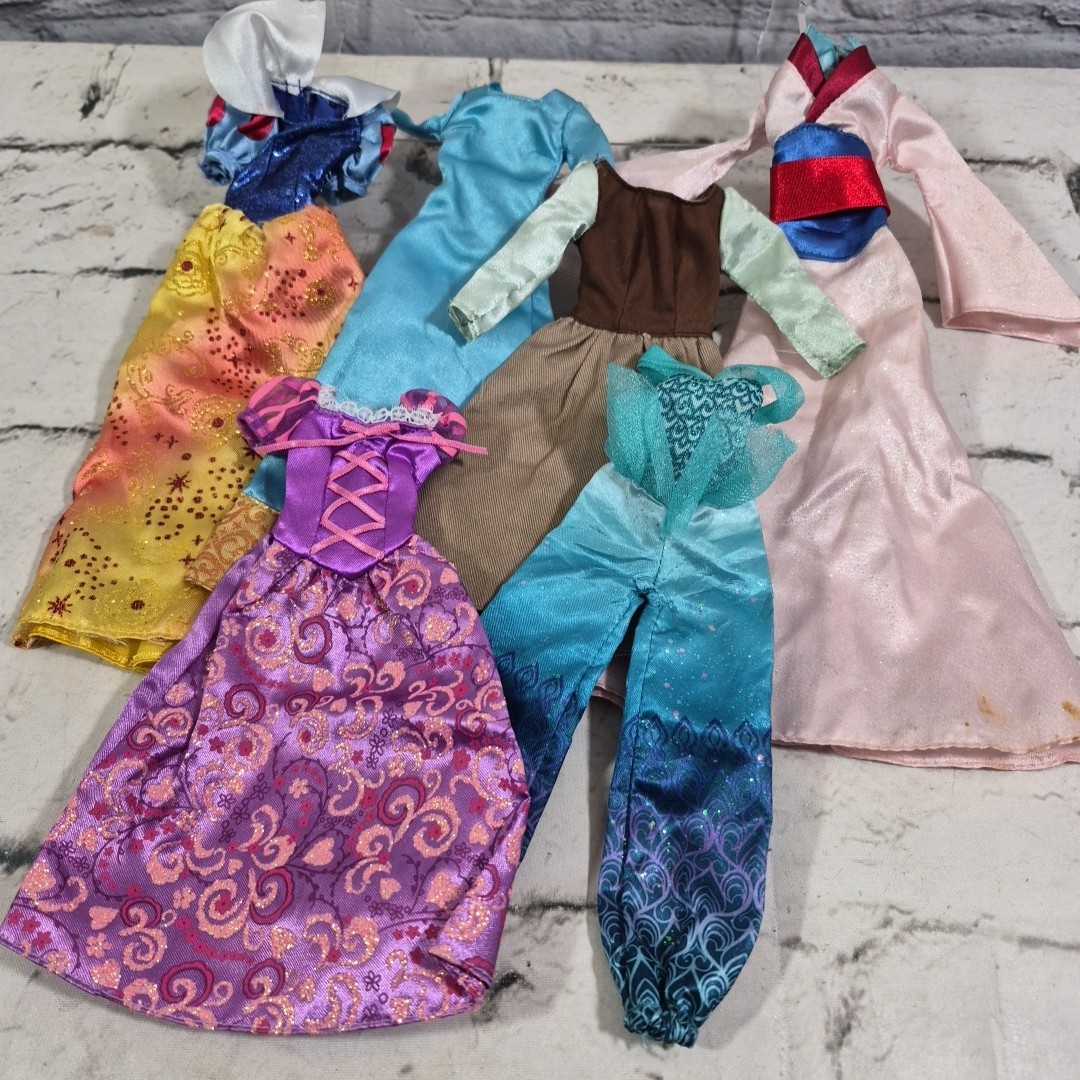 Replacement Clothes Dress Lot Mulan Jasmine Merida