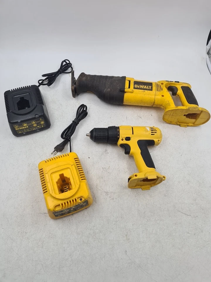 Lot of 4 Dewalt Cordless Power Tools - Used, Working - Image 2 of 4