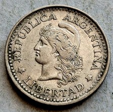 1957  🇦🇷 ARGENTINA 20 CENTAVOS WORLD COIN KM42 VERY GOOD GRADE