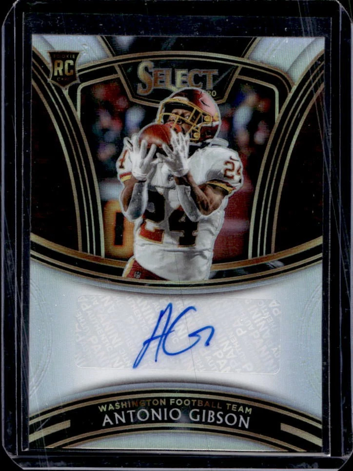 Antonio Gibson Panini Select Select Signatures Prizm #SSAGI Base