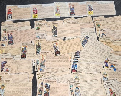 G.I.Joe File Cards: Mail Away/ Hasbro Direct / JC Penney / Sears