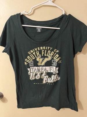 Threads 4 Thought South Florida Bulls Tampa FL Women's Green T-Shirt Size L